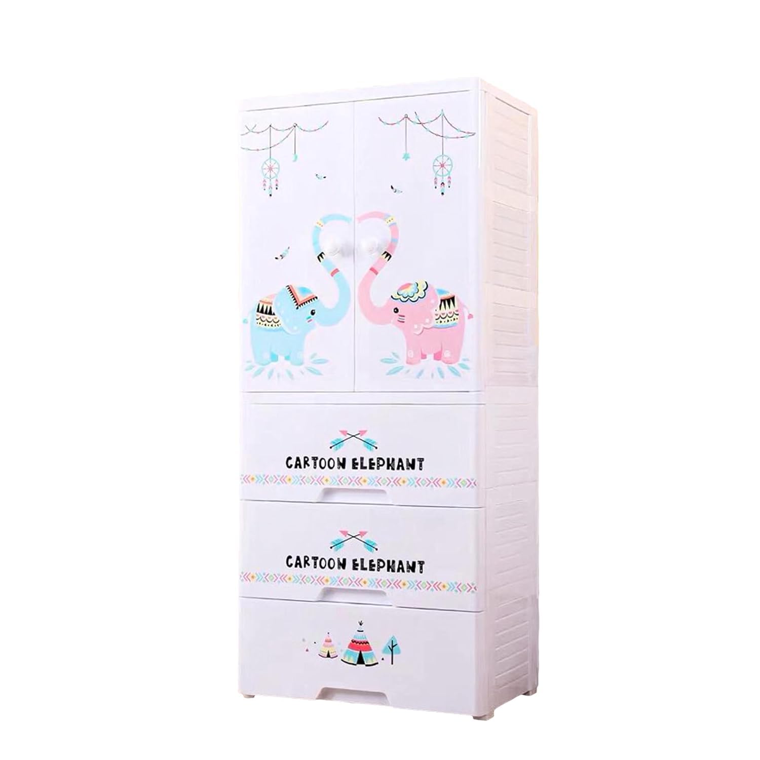 Toypenter Collapsible Kids Clothing Wardrobe | Cupboard For Bedroom | Almirah For Kids | Waterproof & Multipurpose Baby Storage 