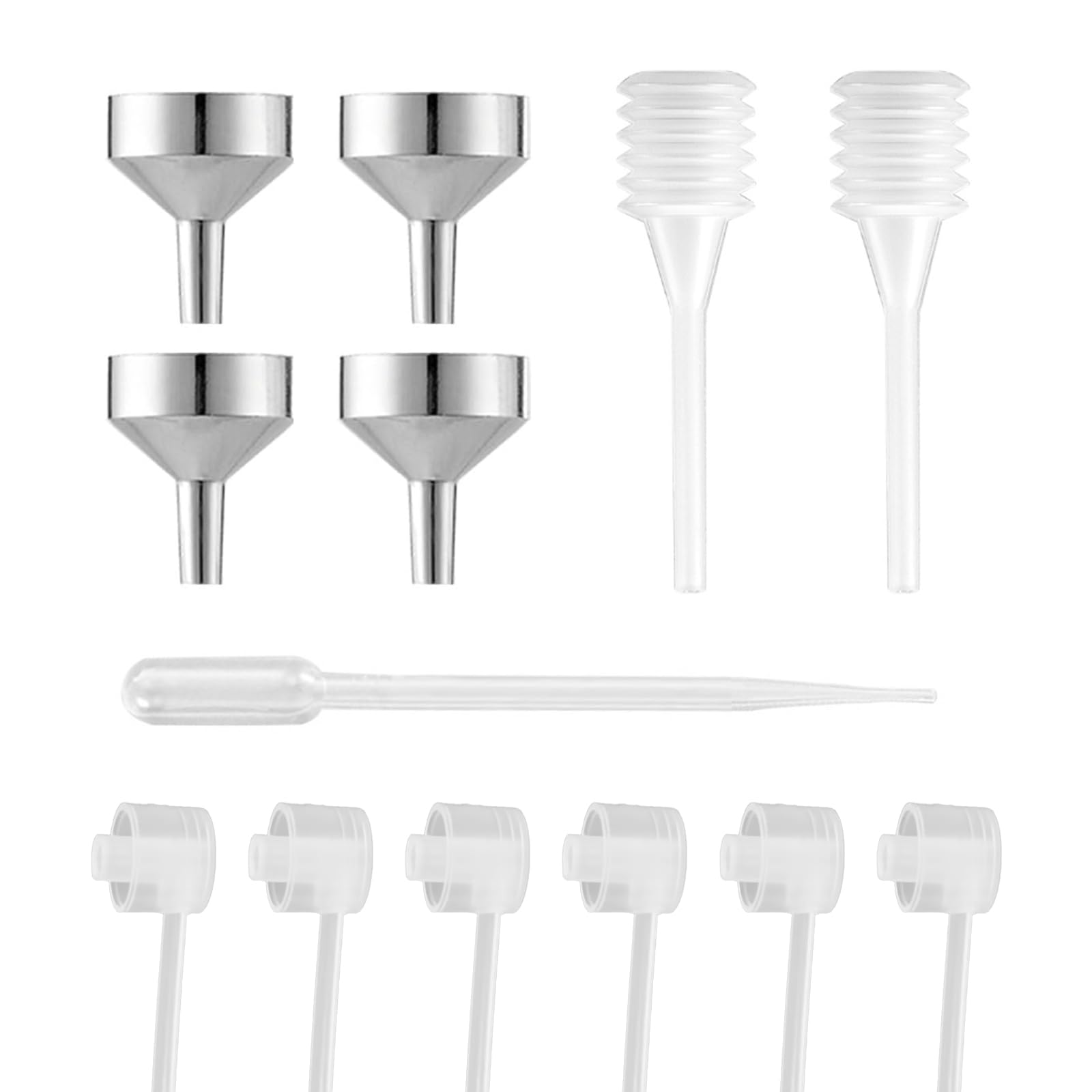 Yafiygi 13Pcs Perfume Dispenser Tool - Replacement Pump, Funnel, Pipettes & Dropper For Travel Refillable Atomizer Bottle