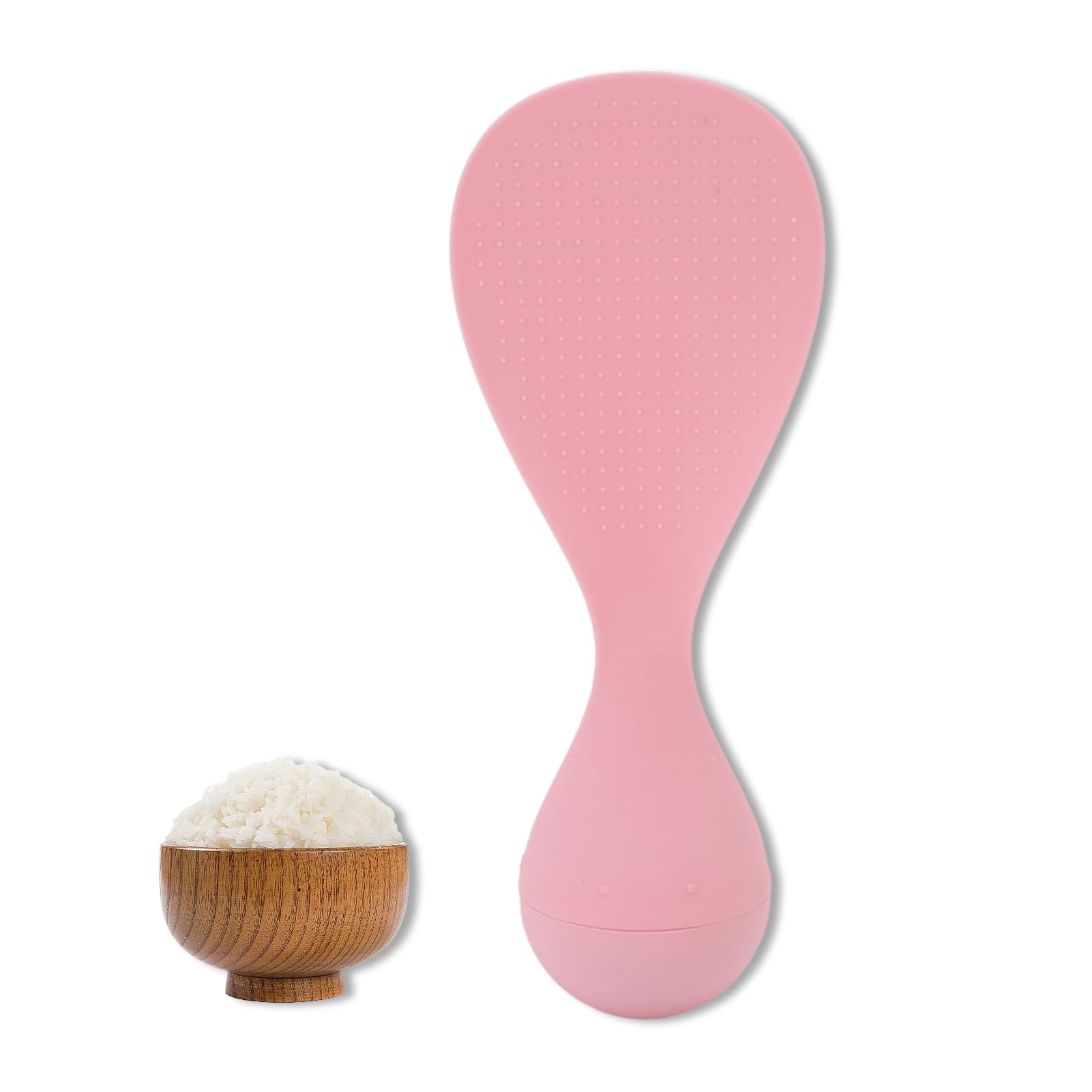 Plastic Rice Paddle, Non Stick Standing Rice Spoon Scooper Reusable Cooker Spoon Serving Scooper Spatula Paddle for Kitchen