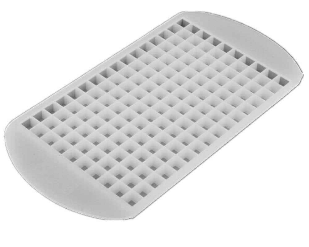 Yueton 160 Tray Silicone Frozen Mini Cube Ice Mold Candy Chocolate Jelly Mold (White)