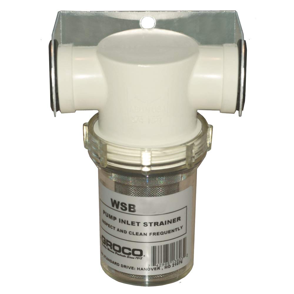 Groco 1/2 Fresh Water Strainer W/Plastic Basket