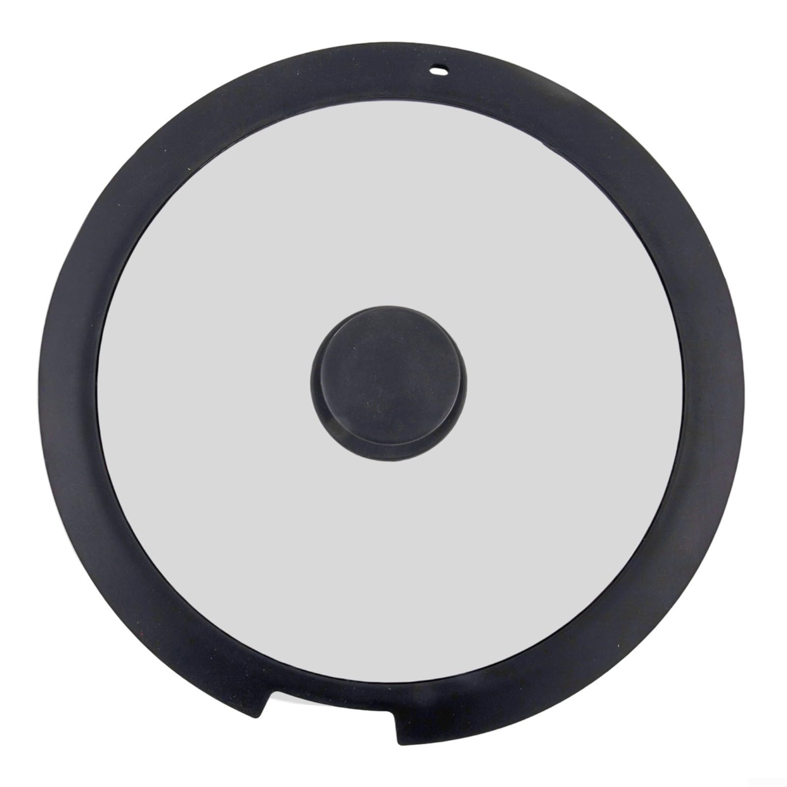 Vacumist Silicone and Tempered Glass Pot Lid with Steam Vent HeatResistant and AntiSpill Design,18cm 20cm 26cm Size Options (A