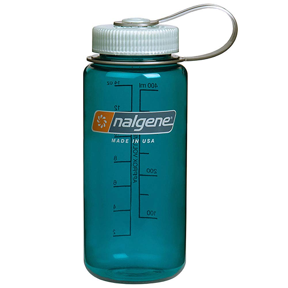Nalgene Tritan Wide Mouth Bpa-Free Water Bottle, Trout Green, 16 Oz
