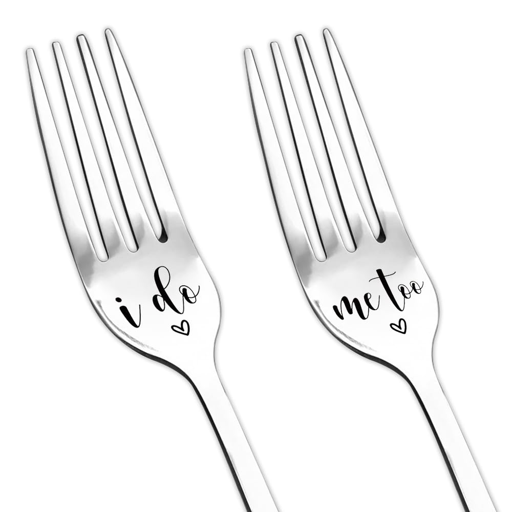 Bride And Groom Fork Gifts For Bridal Shower Gifts For Daughter Bride To Be Unique Marriage Gifts For Couples Wedding Engagament