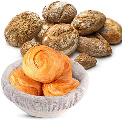 Banneton Proofing Cloth - Bread Cloth,Round Bread Proofing Basket Cloth Liner, Linen Liner Cloth For Bread Basket For Bakery Hom