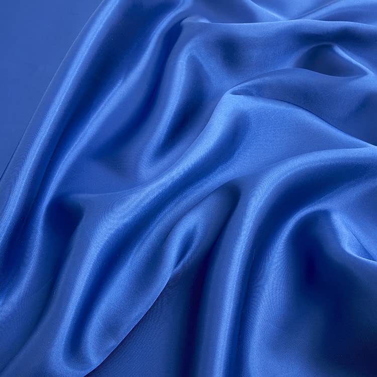 Aormenzy 60 Pack Royal Blue Satin Napkins 17 X 17 Silky Napkins, Party Cloth Napkins Square Satin Napkins, Dining Table Napkins