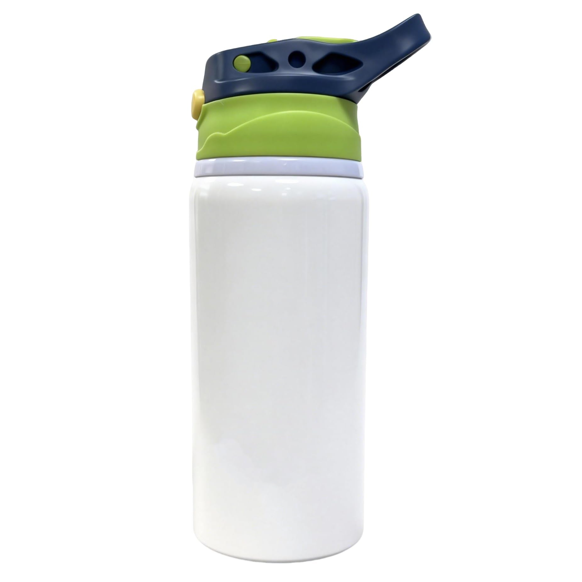 MR.R Sublimation blanks green cap white sports aluminum bottle portable drinking lid 600 ml heat press transfer printing