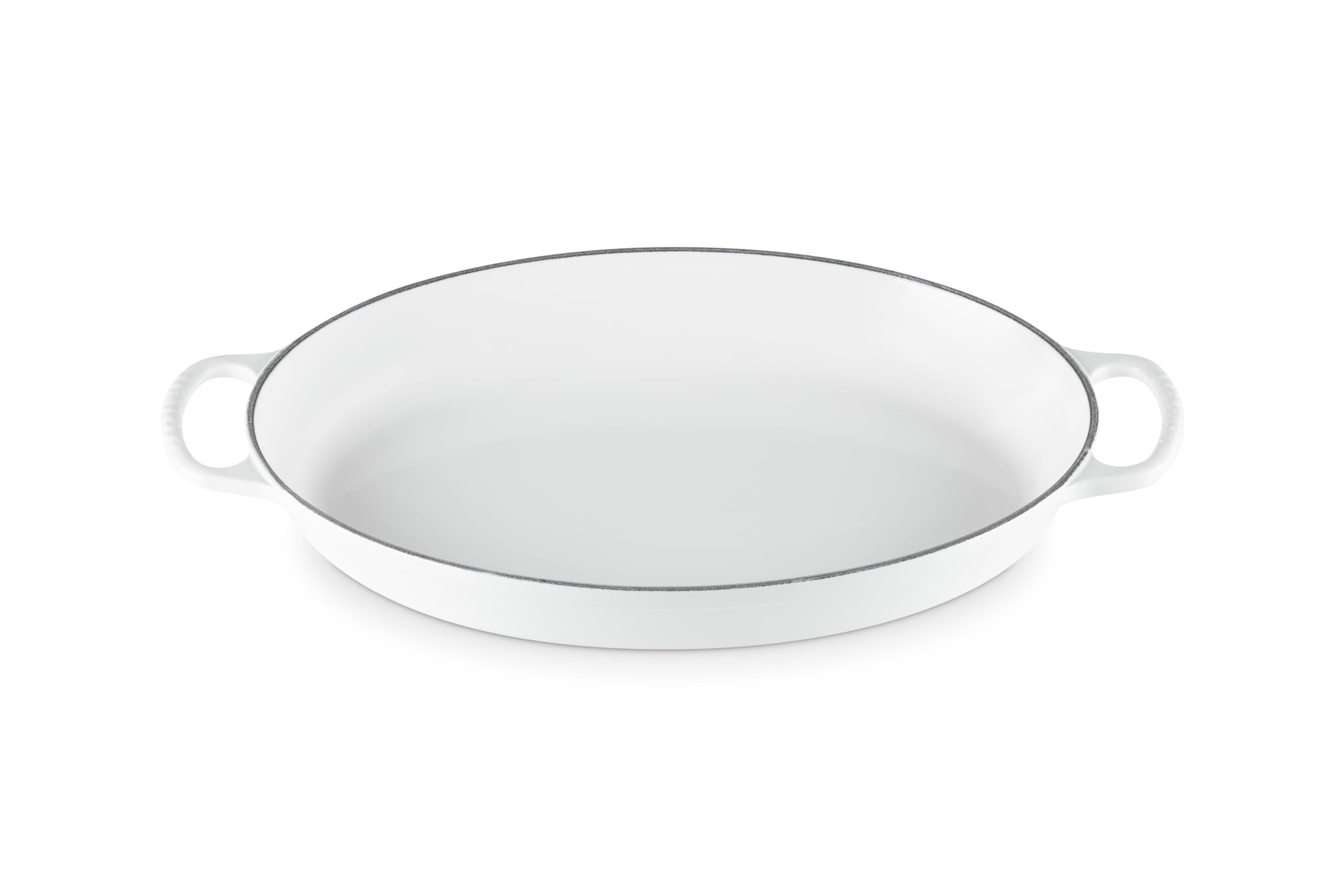 Le Creuset Enameled Cast Iron Signature Oval Baker, 3 qt., White