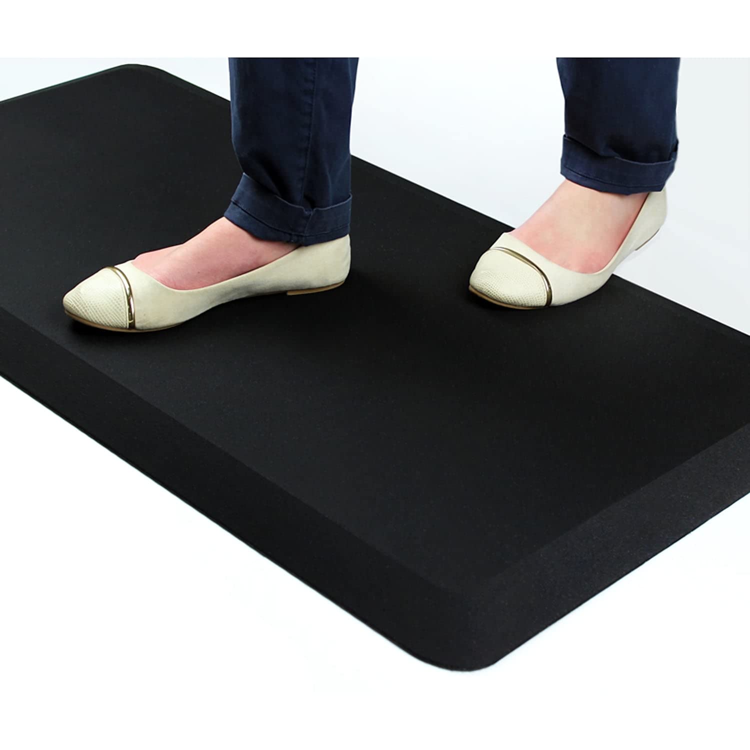 Floortex Fca32039Bm Mat F/Stand-Up Work Anti-Fatigue 39-Inch X20-Inch X3/4-Inch Black