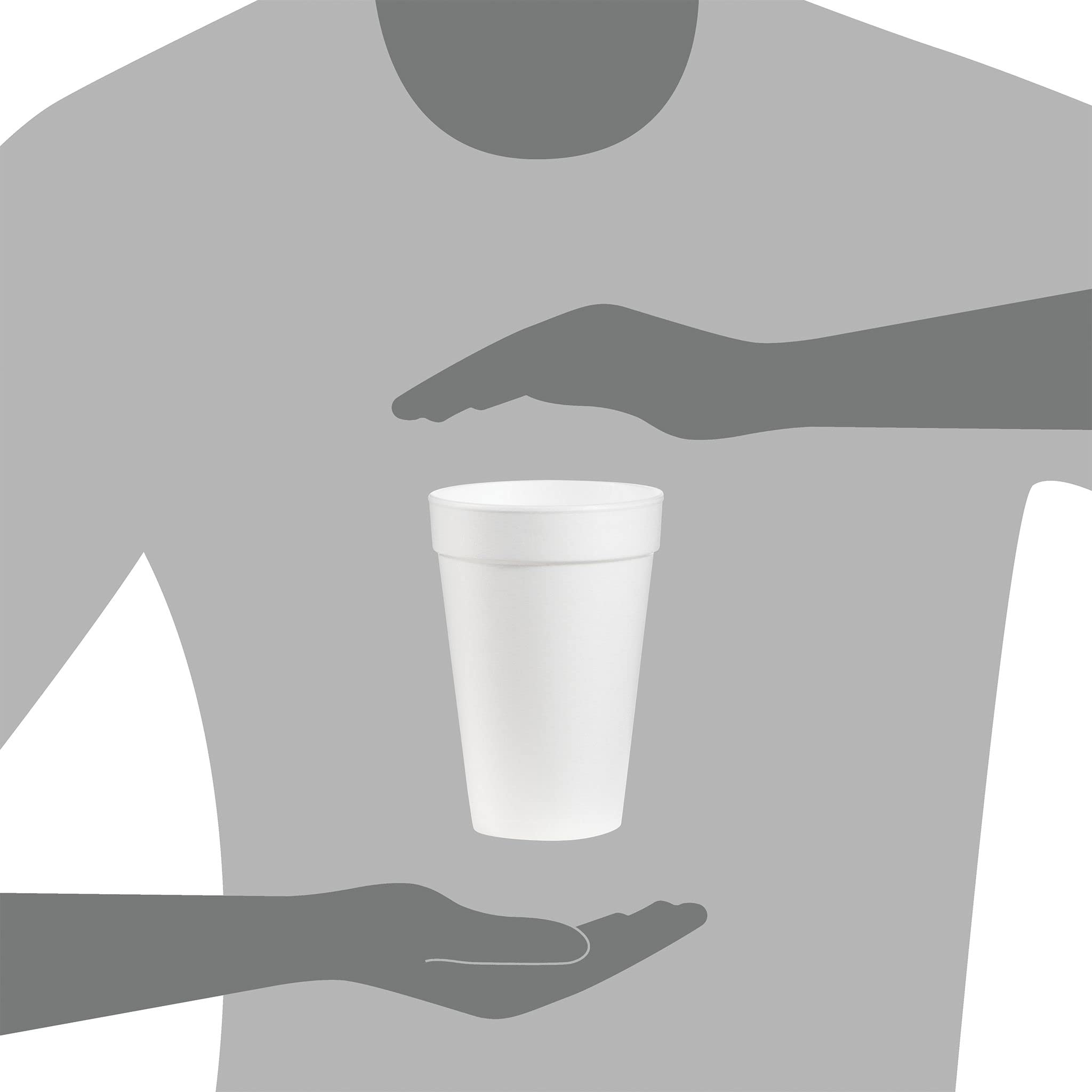 Dart 16Oz Foam Cups, Case Of 1000Ct, 16J16