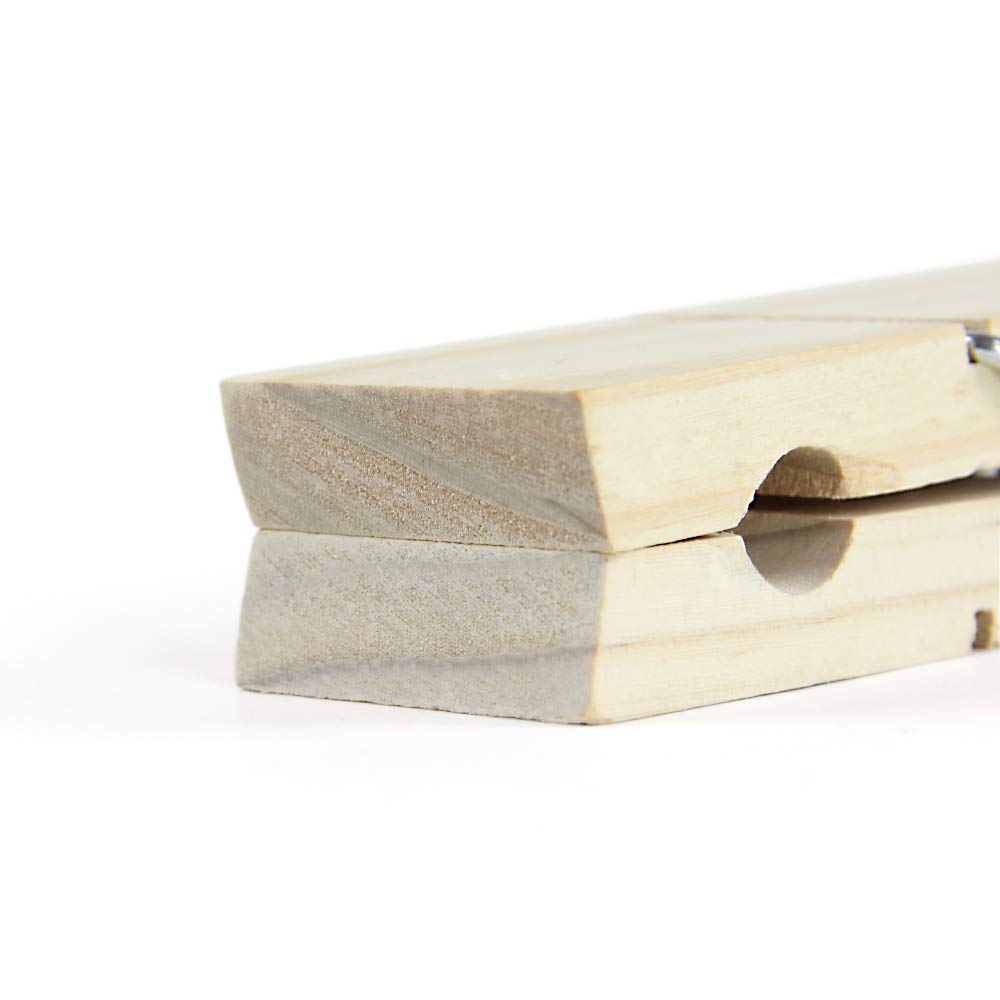 9 Inch, Giant Clothespins, Jumbo Wood Clips For Diy Craft, Bathroom Or Laundry Room Decoration, 2 Pcs