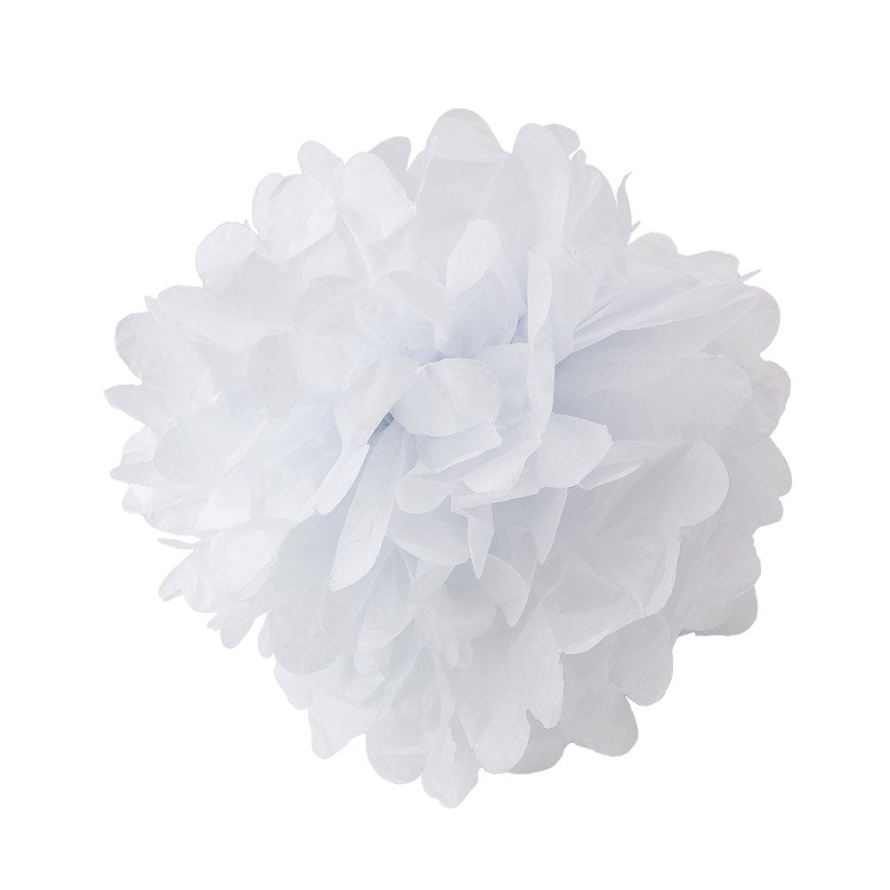 Wyzworks Set Of 8 (Assorted Pink And Cream Color Pack) 8'' 10'' 12'' Diy Tissue Pom Poms Flower, Halloween Party , Decorations F
