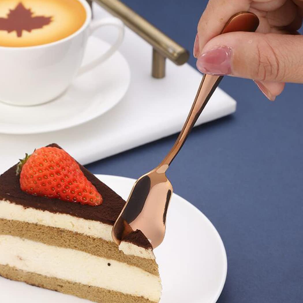 Hoshen 3Pcs Stainless Steel Ice Cream Scoop, 5.3 Inch Stainless Steel Tea Sugar Scoop, Espresso Stirring Scoop, Perfect For Cold