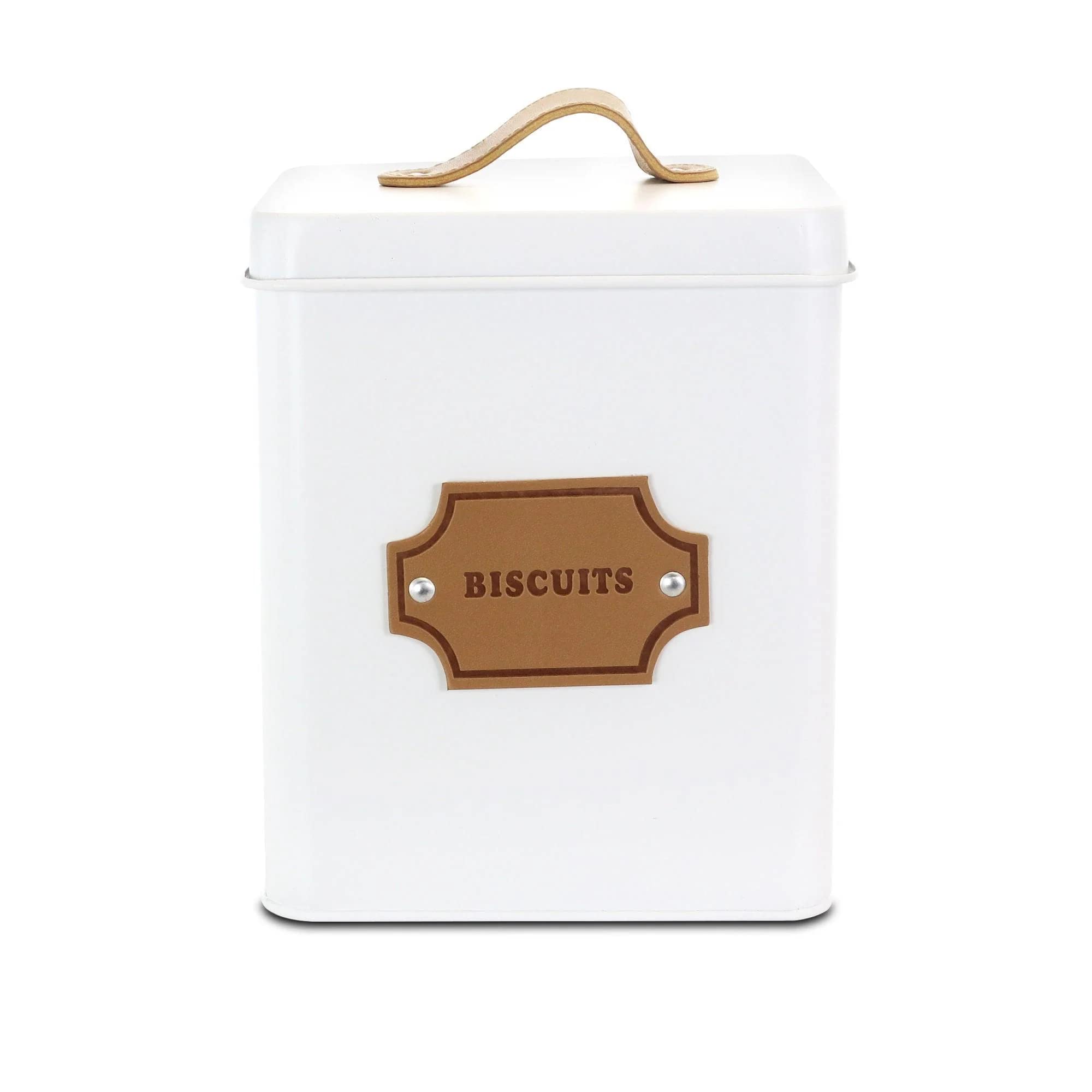 Megachef Storage And Organization Food And Coffee Canister Set Collection, 5 Piece, Matte White
