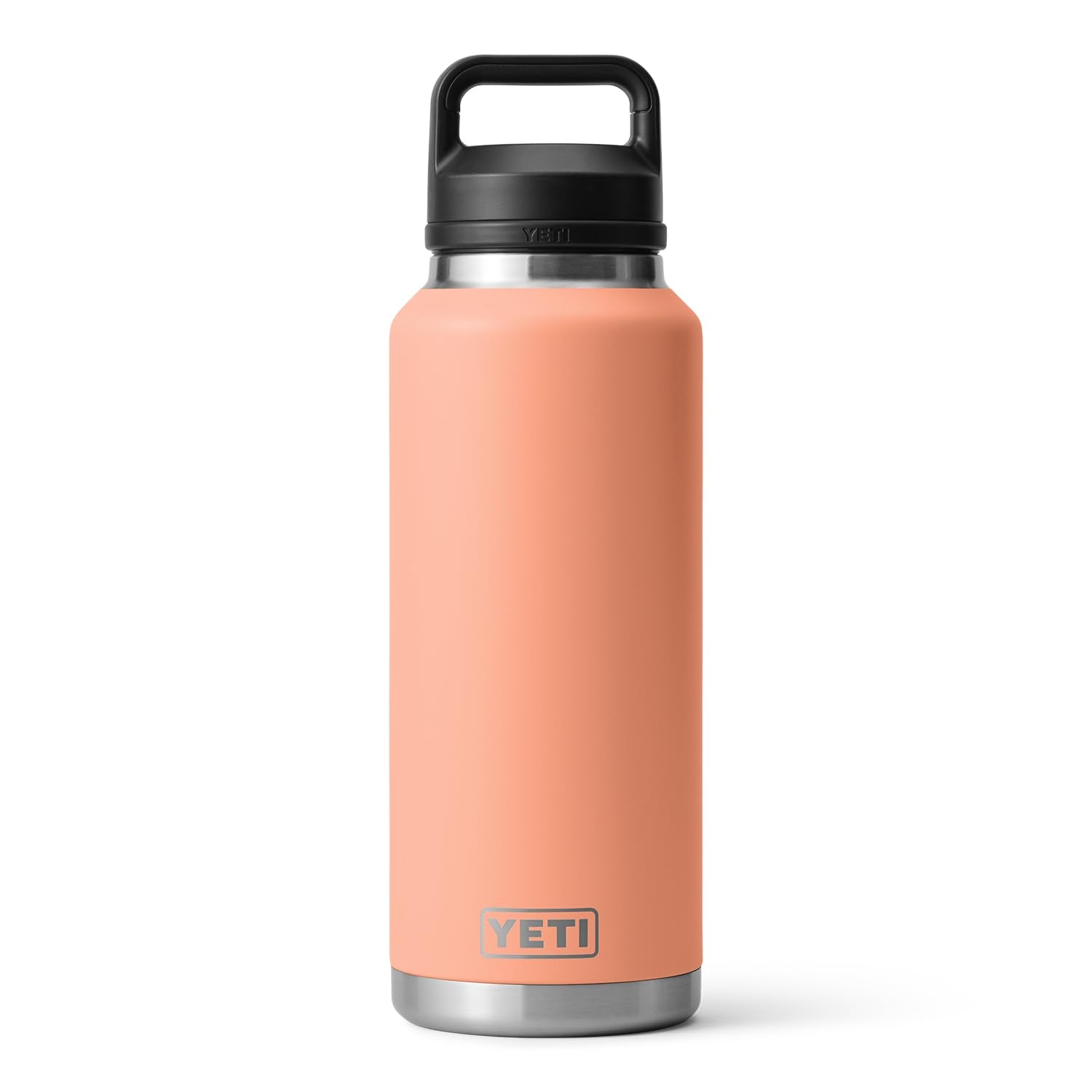Yeti Rambler 46 Oz Bottle, Vacuum Insulated, Stainless Steel With Chug Cap, Lowcountry Peach
