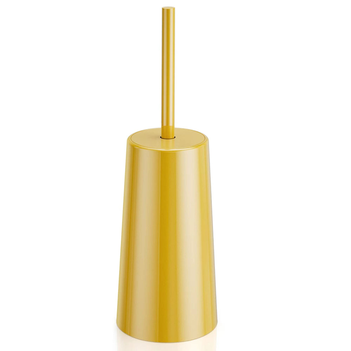 Ixo Toilet Brush And Holder, Toilet Brush Stainless Steel, Toilet Bowl Brush For Bathroom Toilet-Ergonomic, Elegant,Durable (Gol