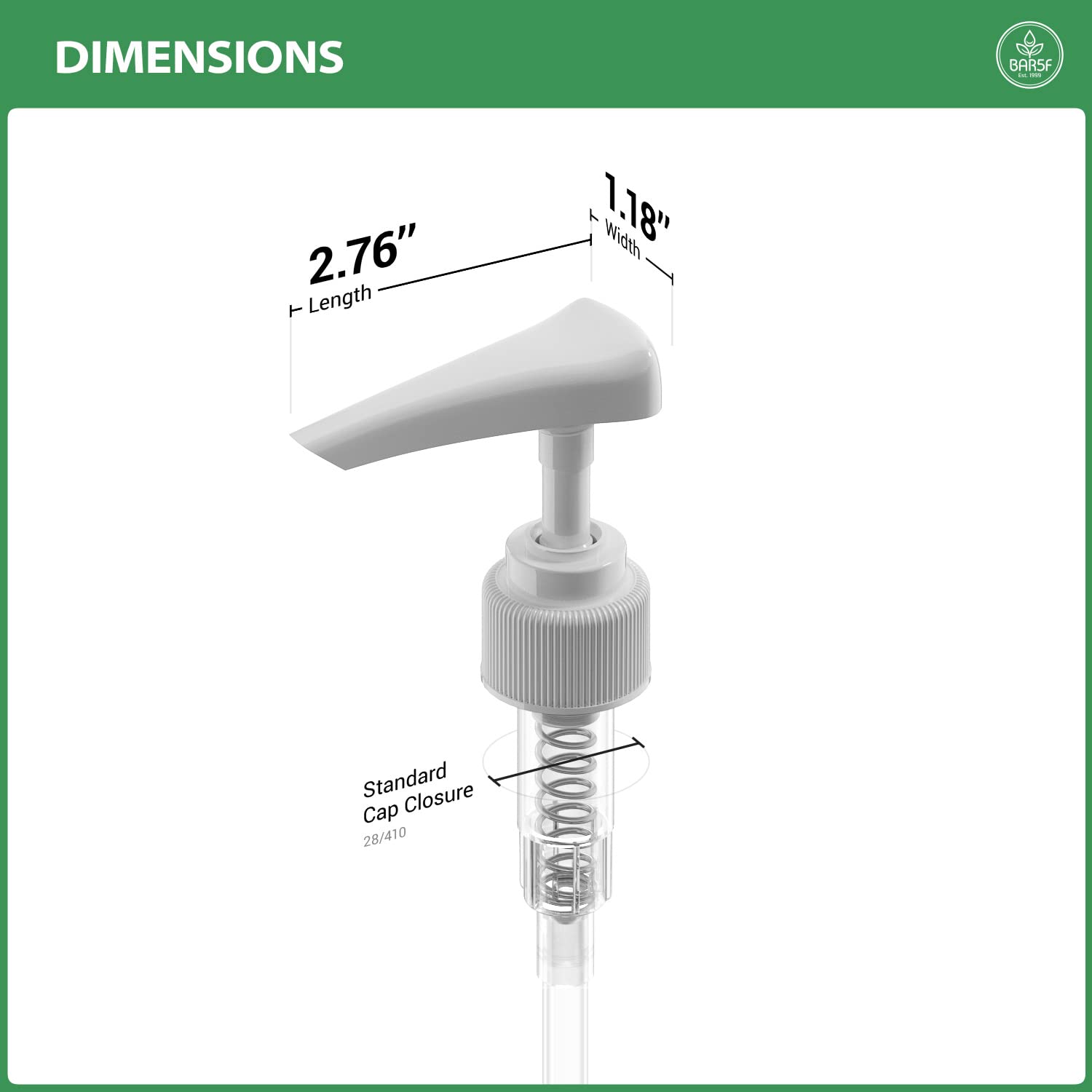 Bar5F Pump Dispenser For 1 Liter Pump Bottles For Shampoo, Lotion, Soap, Conditioner - Long Lasting Bottle Pump Dispenser Fits 1