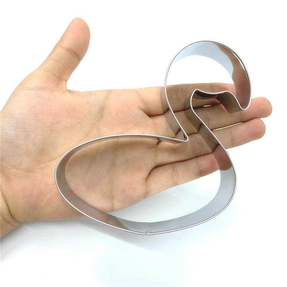 Liliao Flamingo Float Cookie Cutter - 3.8 X 3.9 Inches - Stainless Steel
