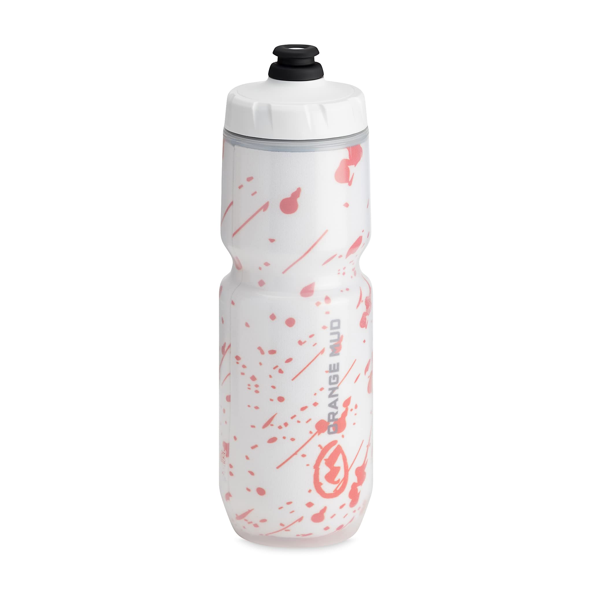 Orange Mud 23oz Insulated Bottle  BPAFree with Pure Taste Technology, MoFlo Cap for Maximum Flow, Fits in Bike Water Bottle Ca
