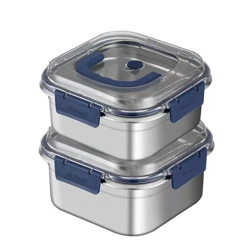Veemok Food Storage Container With Lid Airtight Kitchen Storage Box For Refrigerator Pantry Organizer