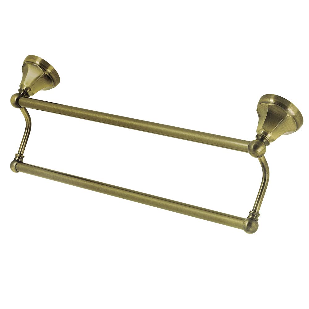 Kingston Brass BA4813AB Metropolitan 24-Inch Dual Towel Bar  Antique Brass