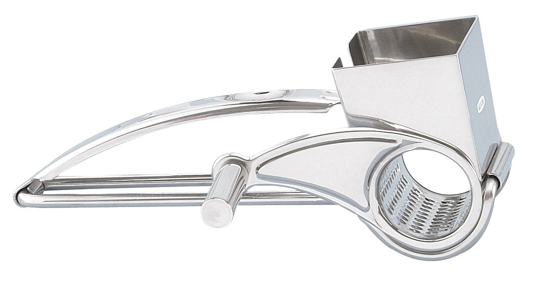 Fantes Rotary Cheese Grater, 18/8 Stainless Steel, The Italian Market Original Since 1906