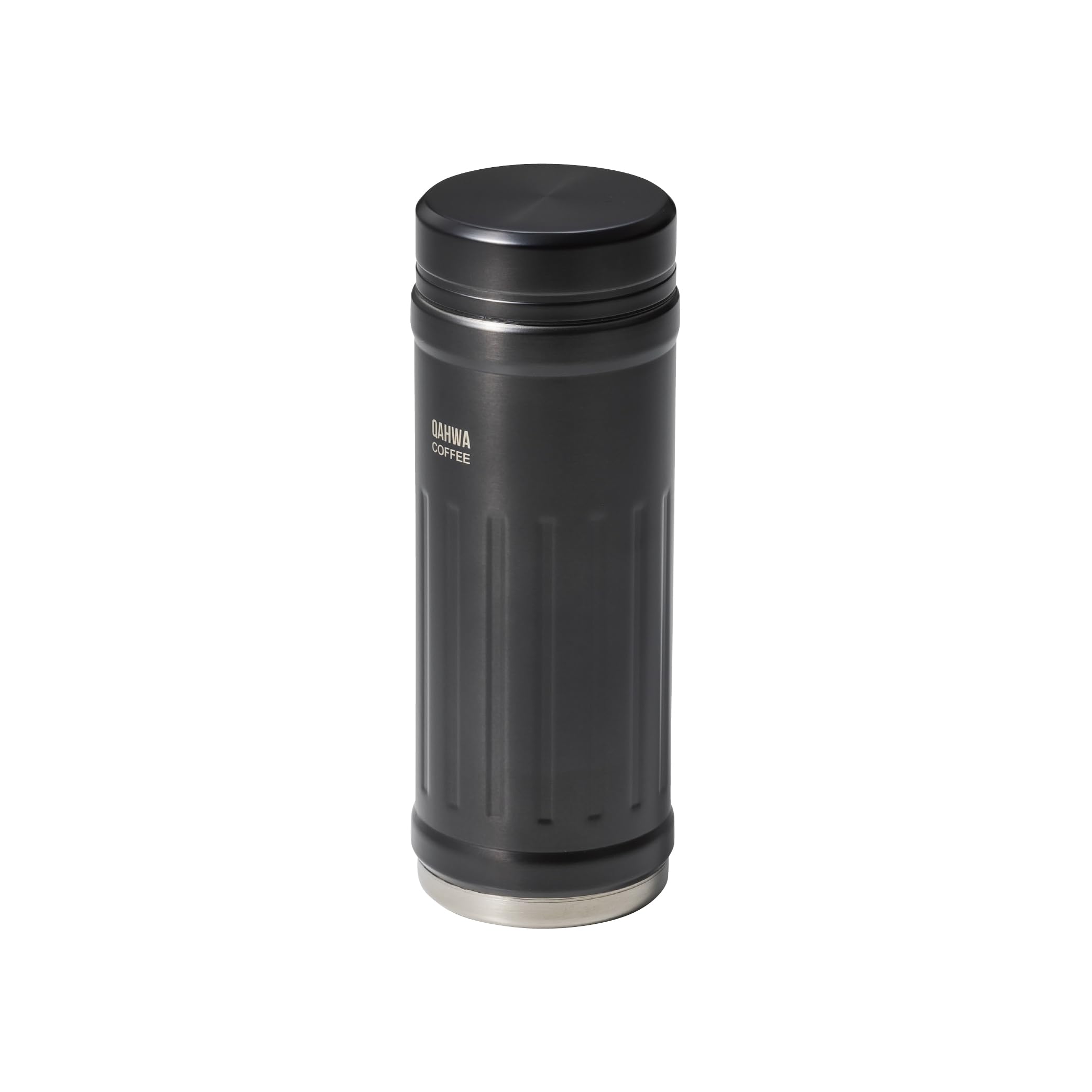 CB Japan QAHWA Water Bottle, Direct Drinking, Vacuum Insulated, 2Layer Construction, Teflon Treatment, Gray, 14.1 fl oz (410 ml