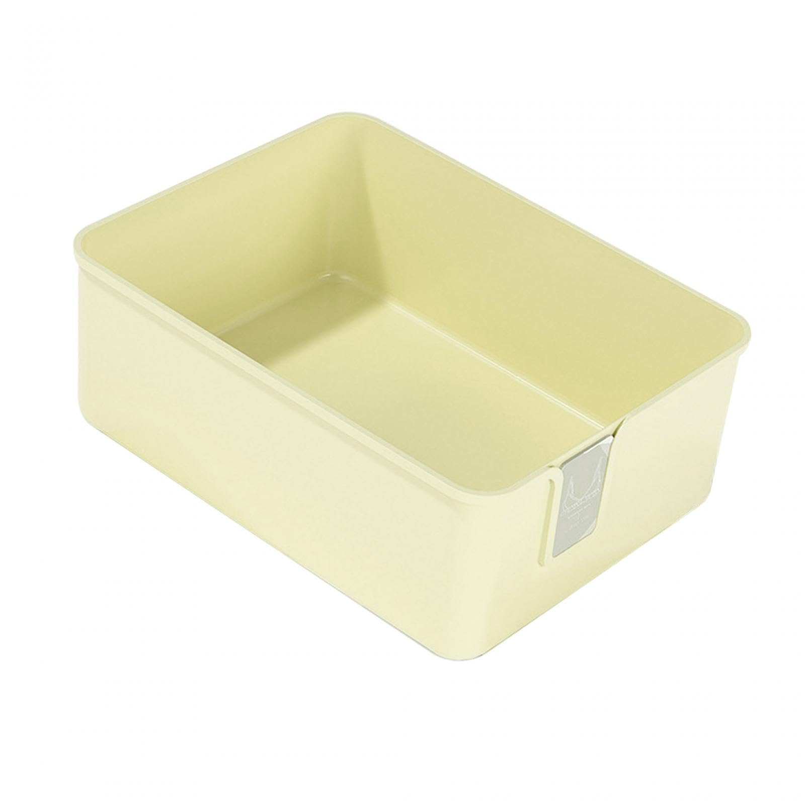 Ecomistiq Underwear Sock Storage Box Lingeries Storage Bins For Panties Underwear Ties Yellow | Closet Organizers | Home Organiz