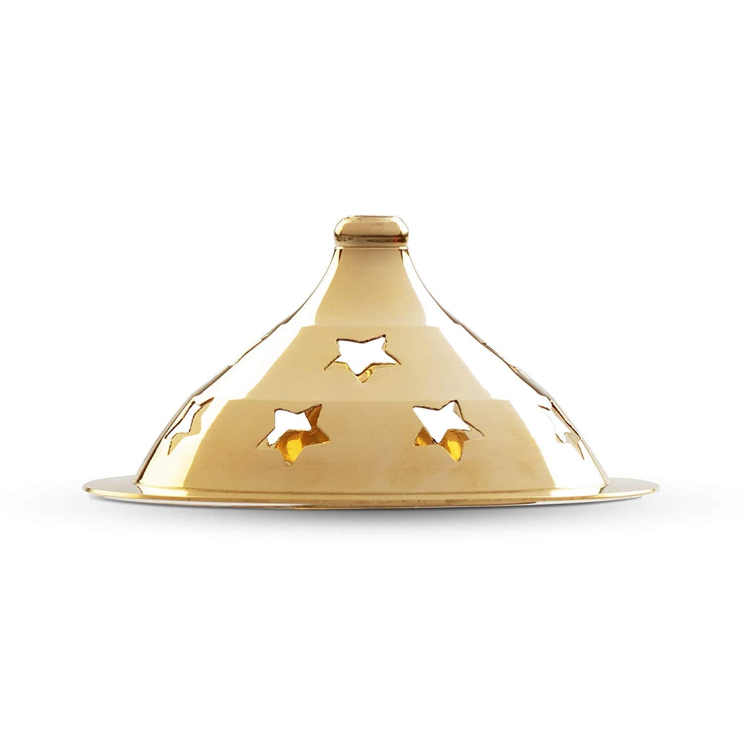 Quace Akhand Diya Decorative Brass & Glass Oil Lamp 5 Inch With Borosilicate Glass