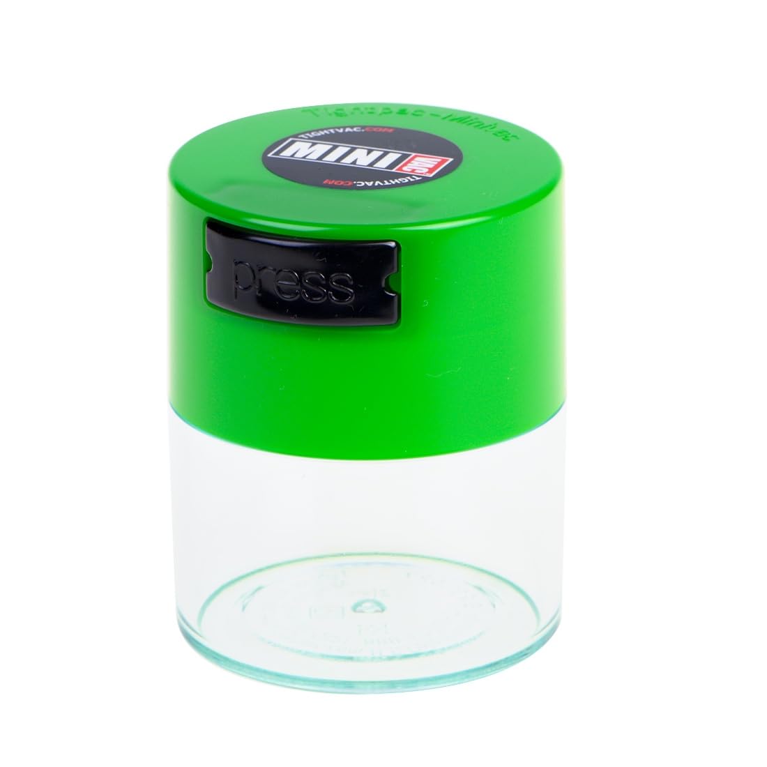 Minivac - 10g to 30 grams Airtight Multi-Use Vacuum Seal Portable Storage Container for Dry Goods, Food, and Herbs - Green Clear