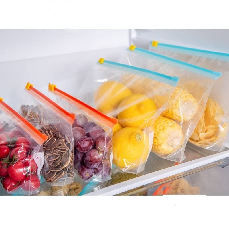 Pristu Enterprise Zip Lock Pouches, Zip Lock Bag For Storage, Zer ReUsable Zipper Bags, Ziplock Bags For Fridge Storage, Zip Lo