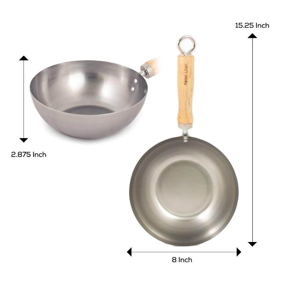 Helen's Asian Kitchen  Carbon Steel Wok  8-Inch