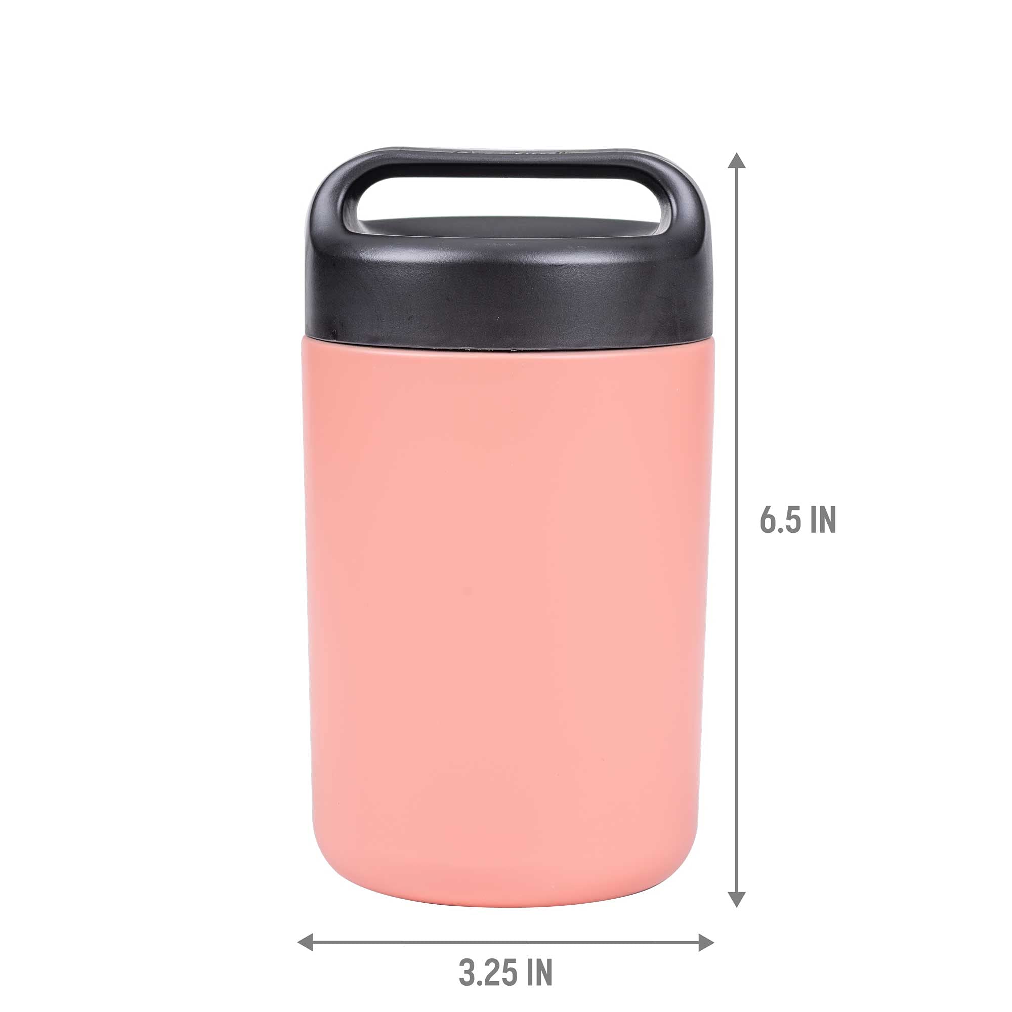 Goodful Stainless Steel Food Jar, Double Wall Vacuum Sealed Insulated Food Storage Container With Carry Handle Lid, 16-Ounce, Bl