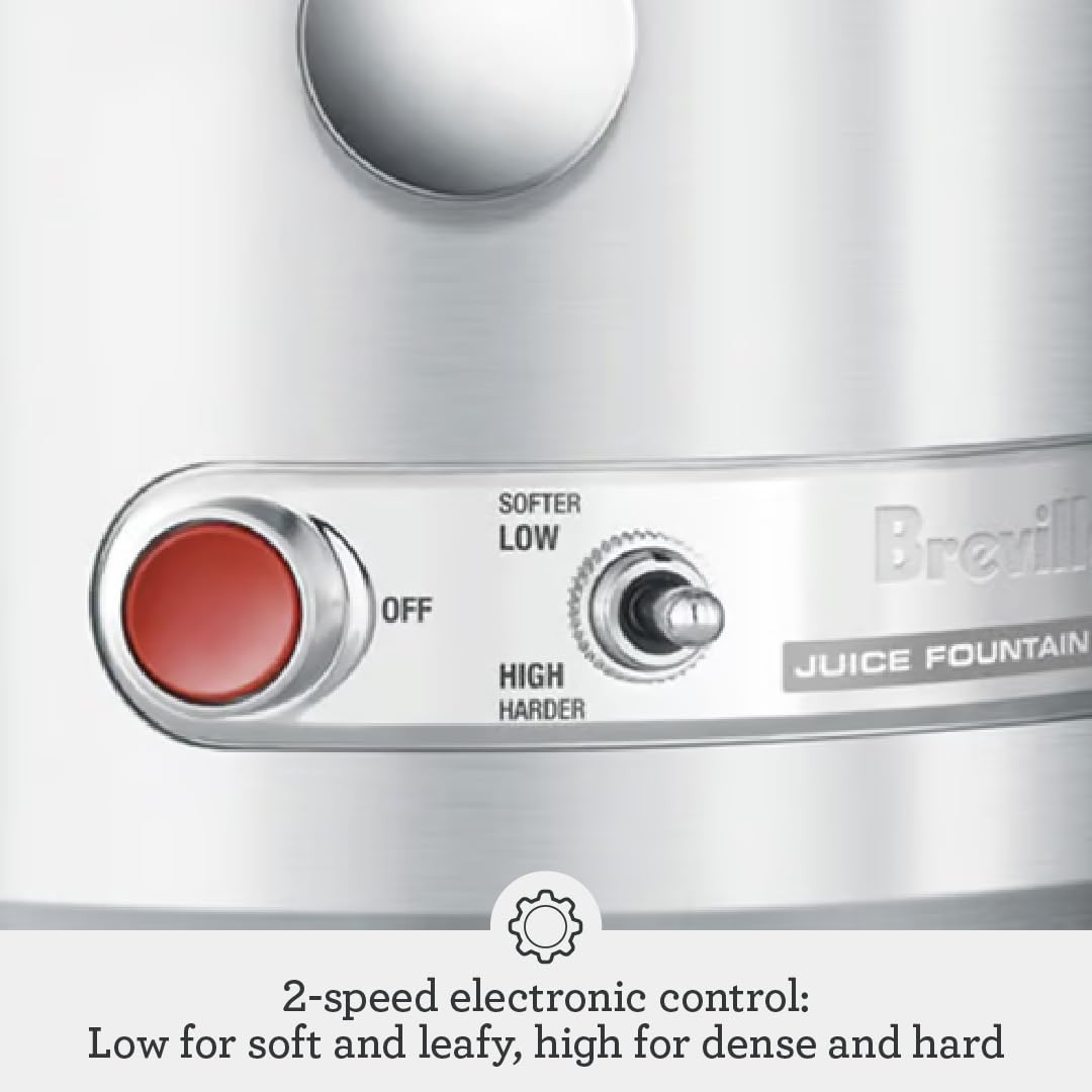 Breville 800Jexl Juice Fountain Elite, Brushed Stainless Steel