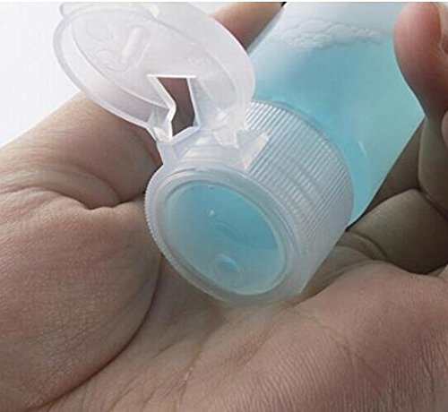 12Pcs Empty Refillable Plastic Bottle - 12Ml Soft Squeezable Flip Lid Bottle Container Jar Vials For Sample Package Cosmetic Makeup Emollient Water Lotion Shower Gel Emulsion Liquid