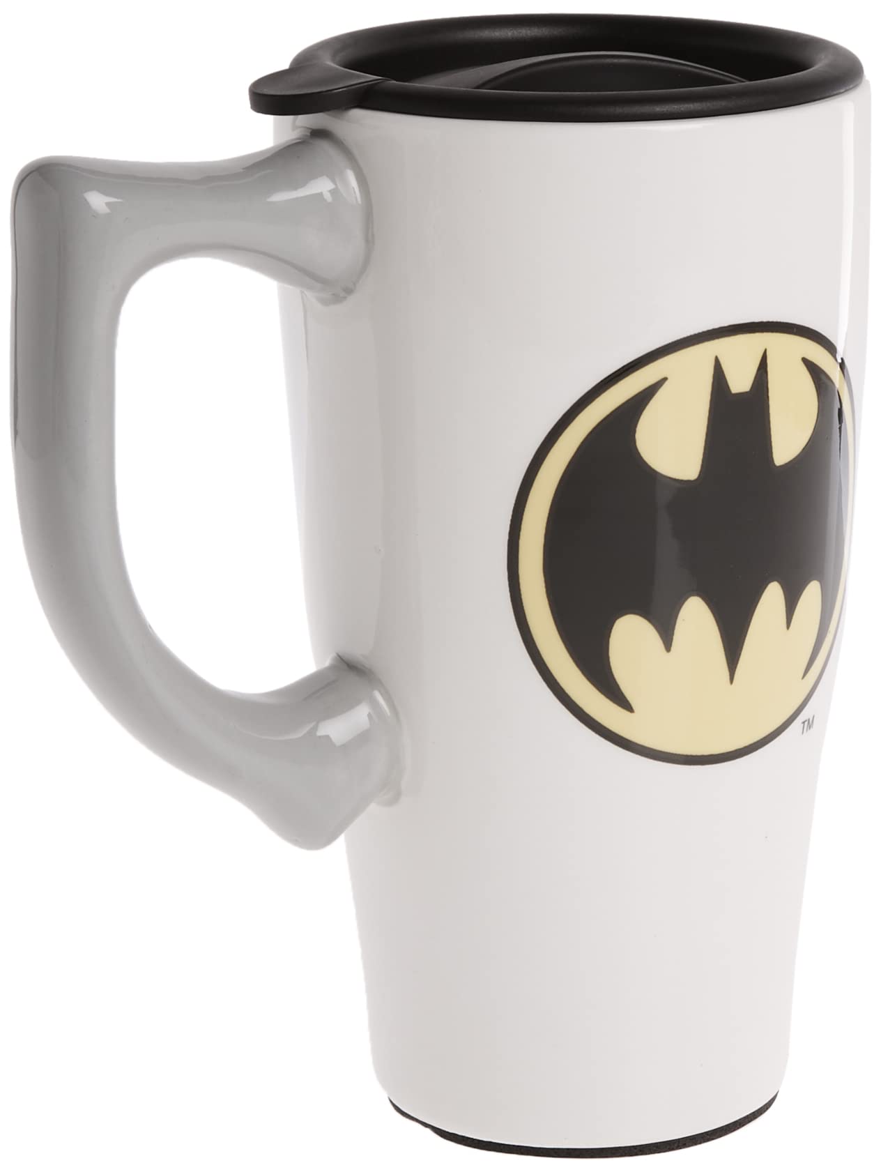 Spoontiques - Ceramic Travel Mugs - Batman Cup - Hot or Cold Beverages - Gift for Coffee Lovers