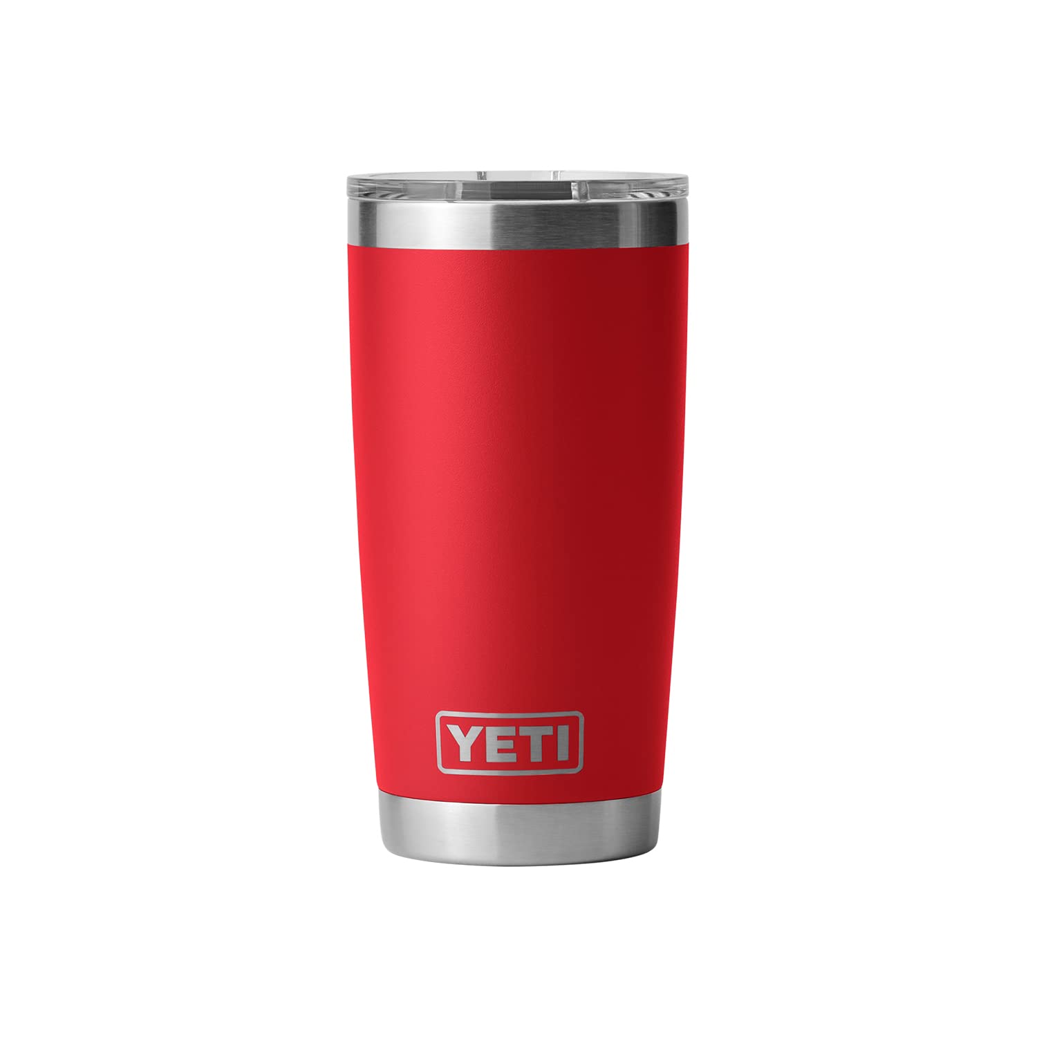Yeti Rambler 20 Oz Tumbler, Stainless Steel, Vacuum Insulated With Magslider Lid, Rescue Red