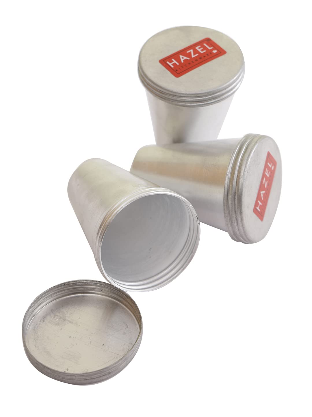 Hazel Aluminium Kulfi Moulds Set With Lid | 5.6 X 5.6 X 11 Centimeters Small Homemade Kulfi Moulds Set | Reusable Popsicle Ice C