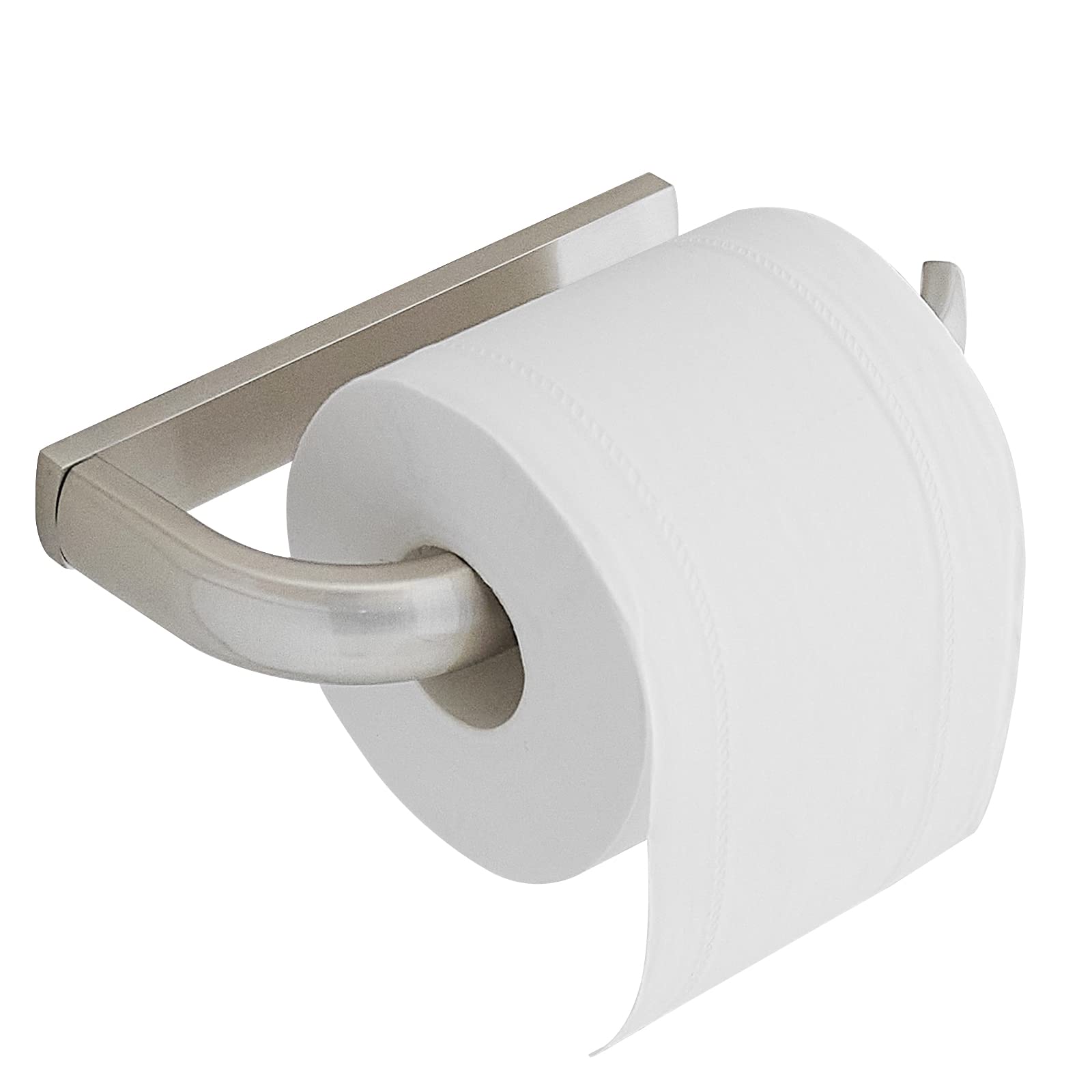 Besy Brass Toilet Tissue Paper Holder Brushed Nickel Bathroom Accessories Wall Mounted, Rust Protection