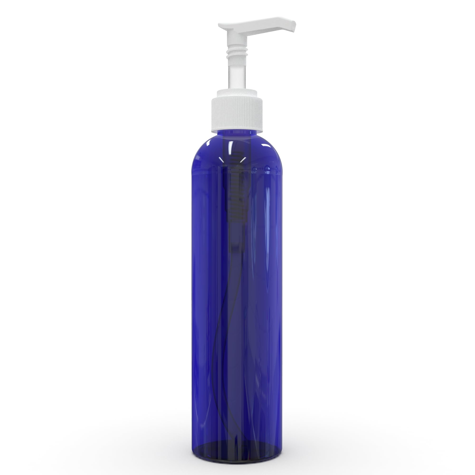 Brightfrom Empty Lotion Pump Bottles, 8 Oz Bpa-Free Refillable Plastic Containers, Pete1 Cobalt-Blue, Great For - Soap, Shampoo,