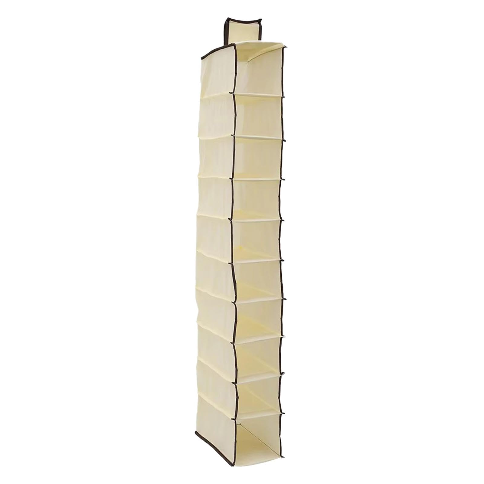 Zoomella Hanging Shoe Organizer Hanging Wardrobe Storage Organiser For Bedroom Closet Beigehome & Garden|Household Supplies & Cl