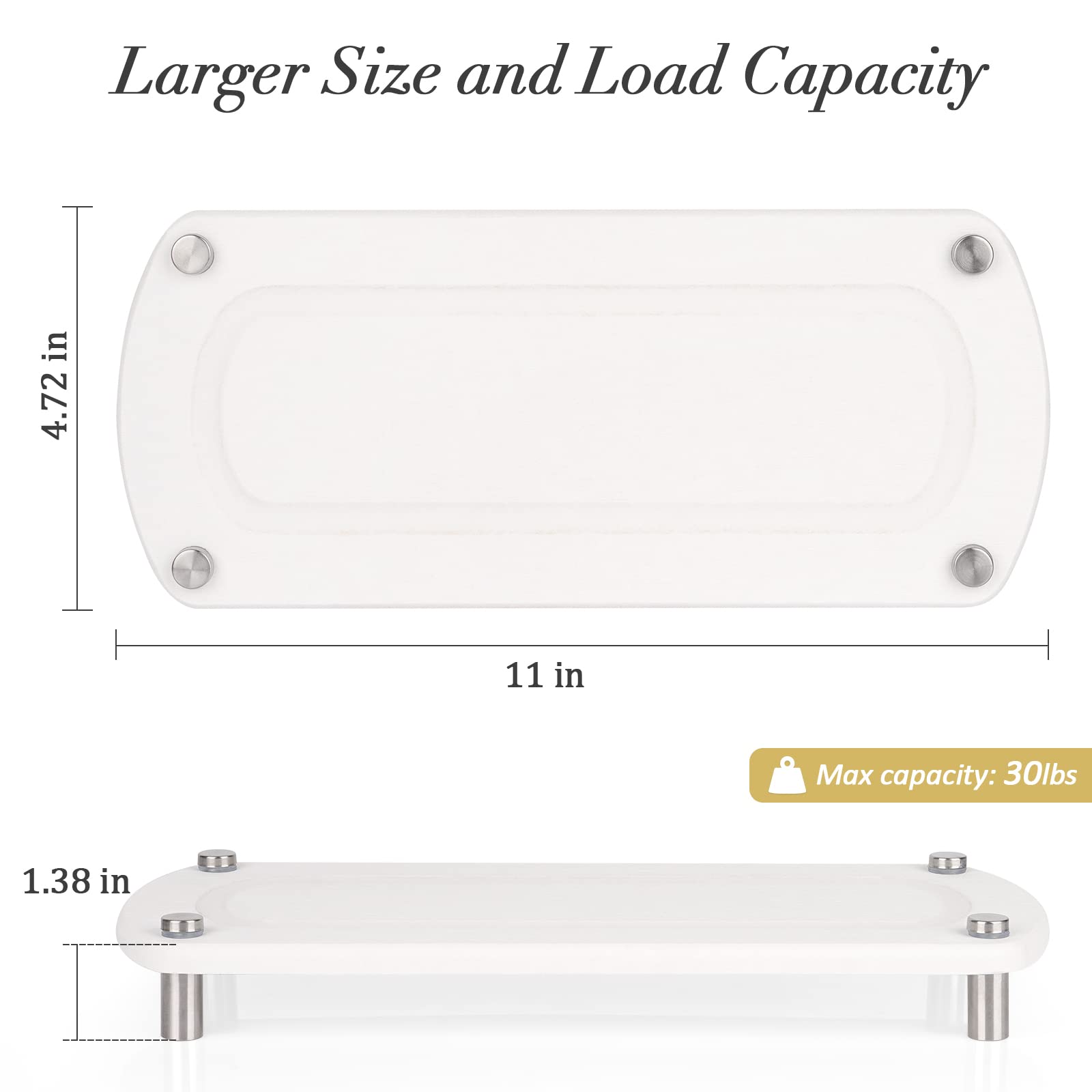 Ozzptuu Sink Caddy Instant Dry Kitchen Sink Organizer Sponge Holder for Kitchen Sink Diatomaceous Pedestal Stand Riser with Stainless Steel Feet Protection for Modern Home (White 2pc)