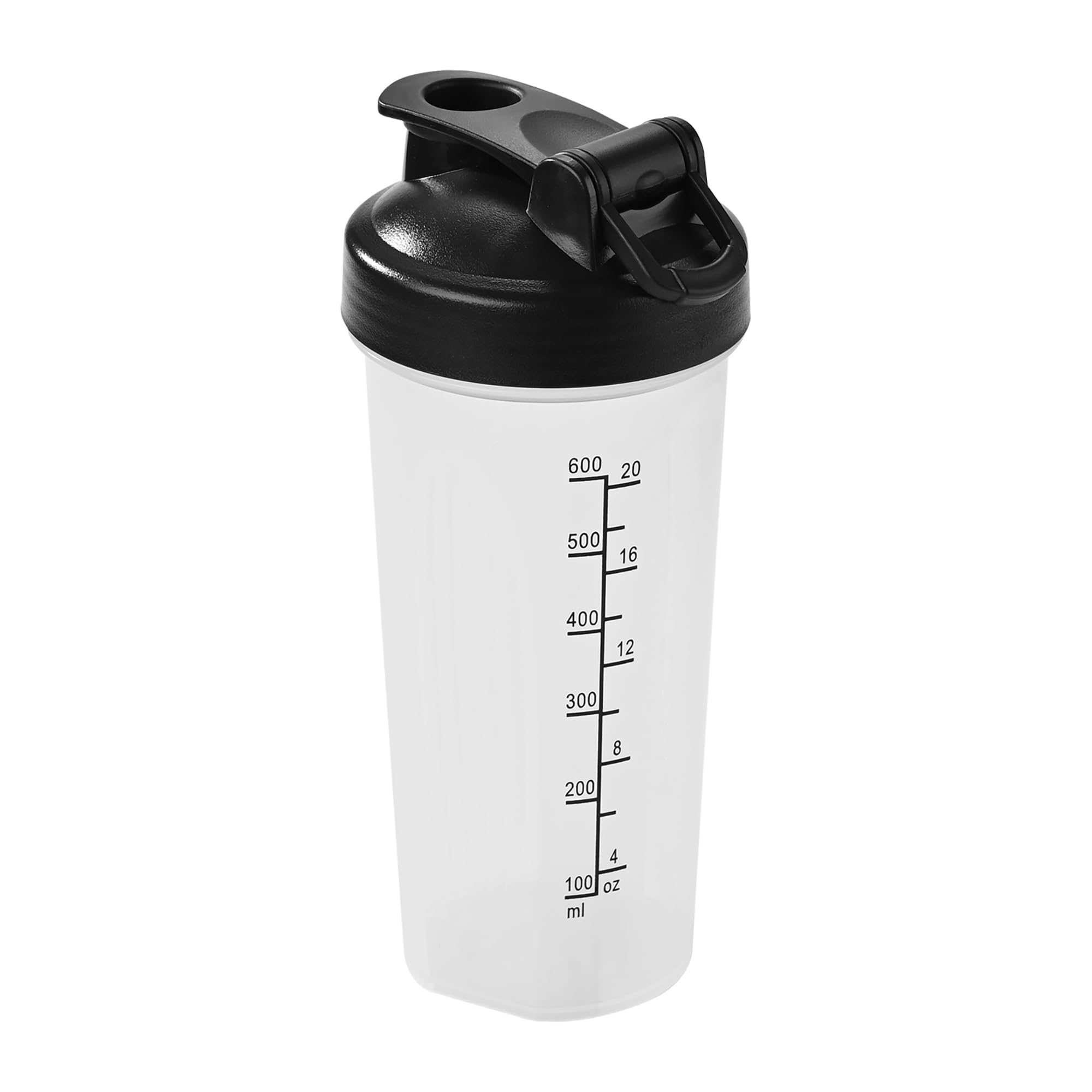 Fox Run Blending Bottle, Clear 20oz Shaker Bottle, Whisk & Measurements