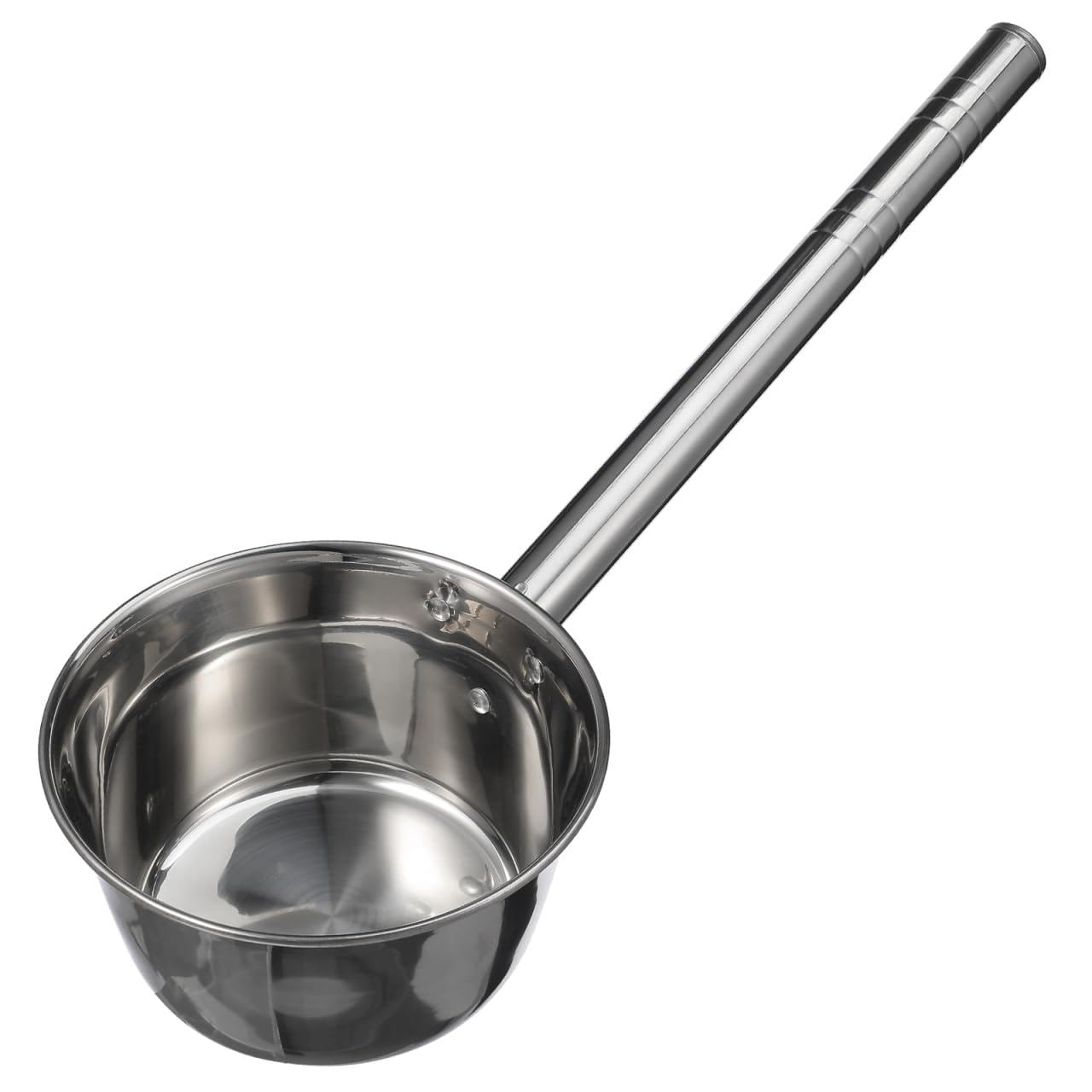 Cabilock Long Handle Water Ladle Stainless Steel Soup Scoop Deep Kitchen Water Scoop for Cleaning Vegetables and Fruits Ergonomi