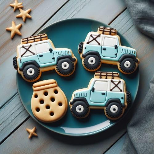 Suv Military/Off Road Truck Vehicle 4.25 Inch Cookie Cutter From The Cookie Cutter Shop - Tin Plated Steel Cookie Cutter - Made