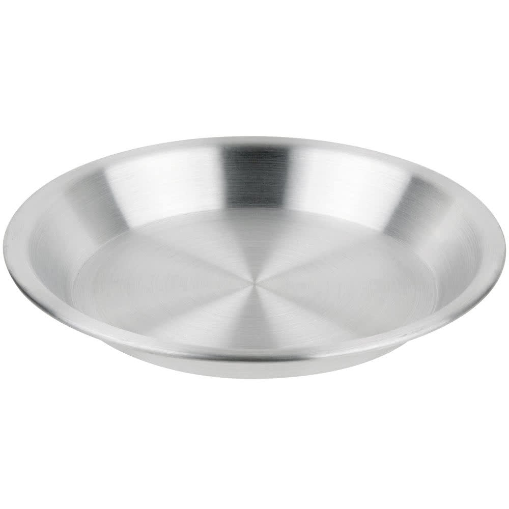 -Royal Industries Pie Pan, 10'' Inside Diameter, 1 1/4'' Deep, Aluminum, 21 Guage, Commercial Grade