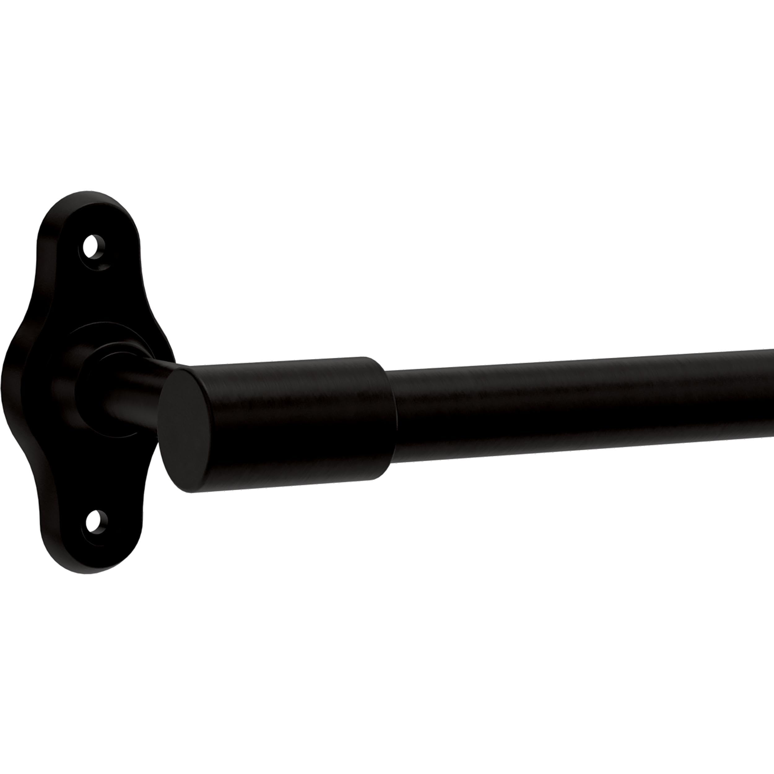 Franklin Brass Calloway (1-Pack) Toilet Paper Holder Matte Black Euro Tissue Roll Holder Single Post Toilet Tissue Holder Wall B