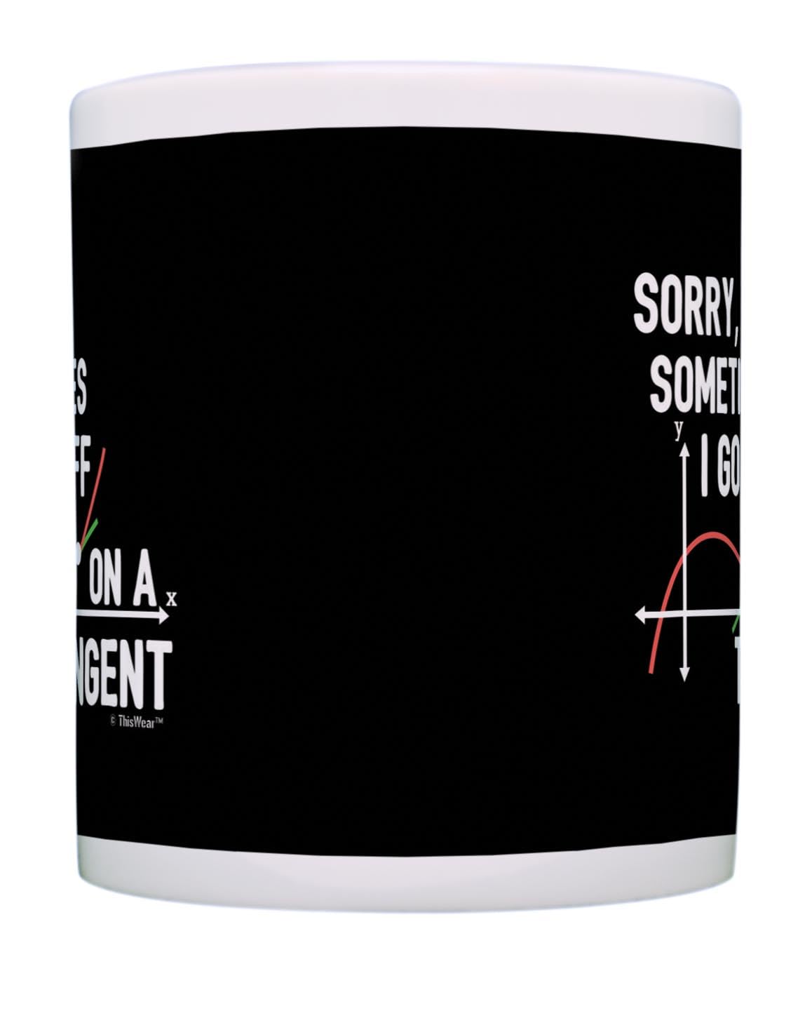 ThisWear Engineering Gifts Sometimes I Go Off on a Tangent Math Themed Gifts STEM Gift Science Gift 2 Pack 11oz Ceramic Coffee M