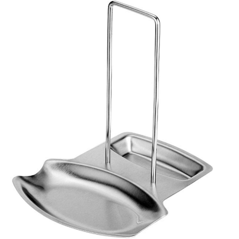 Lawei 3 Pack Lid And Spoon Rest - Pot Lid Holders Stainless Steel Pan Lid Organizer For Pots Pans Spoons