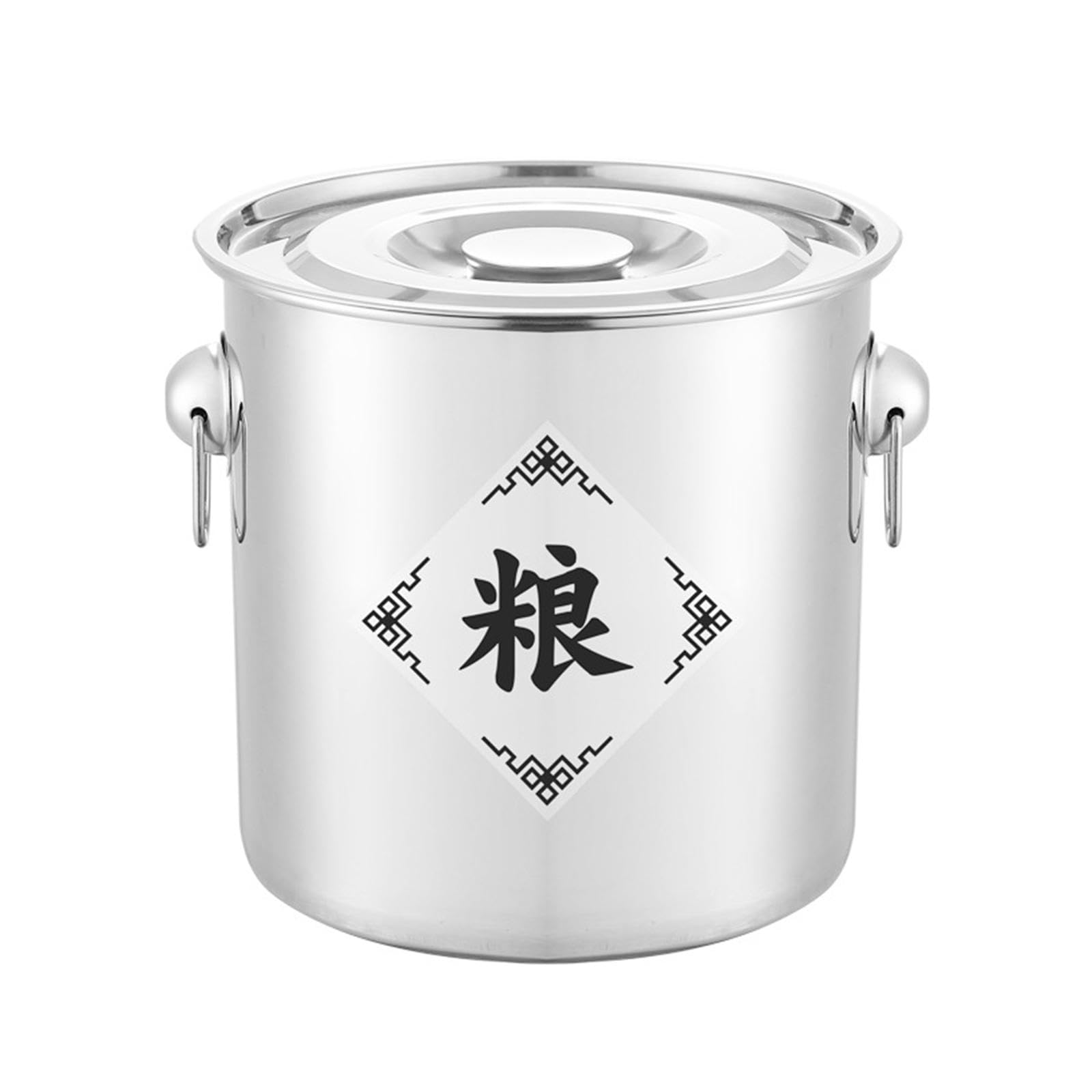 Ujeavette Cereal Container For Canteens Hotel Household Commercial Food Bean Flour Oil Style A
